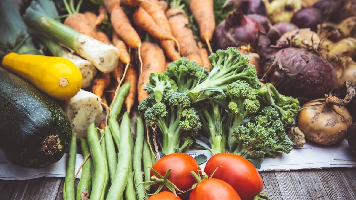 Urban gardening harvest vegetables self support